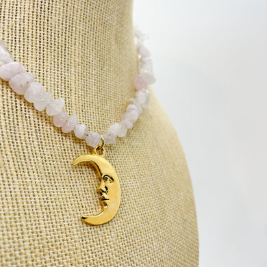 La Luna in Rose Quartz