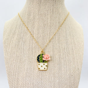 Succulent Lotus Necklace