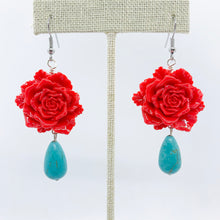 Load image into Gallery viewer, Kiss Me in Turquoise and Red