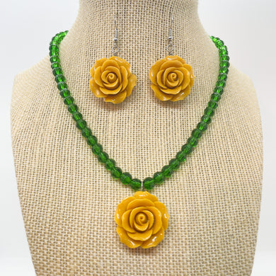 Chiquita Set in Emerald Green and Mustard