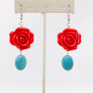La Flirt in Turquoise and Red